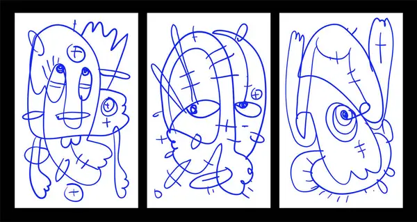 Vektör Soyut Çocuklar Yaz Boyama Kitabı Tasarımı için Çizim Çizimi