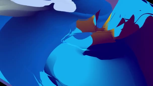 夏の音楽のためのカラフルな流体とサイケデリックな動きグラフィックビデオアニメーションの背景 — ストック動画