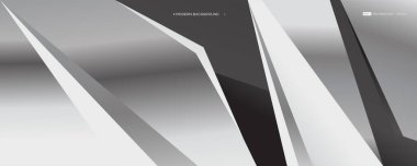 Soyut modern beyaz ve gümüş arkaplan