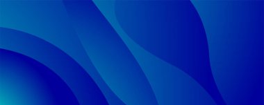 Üç boyutlu mavi ve yeşil geometrik sıvı soyut arkaplan. Pankart veya broşür kapağı tasarımı için minimalist modern grafik tasarımı ögesi kesme biçimi konsepti
