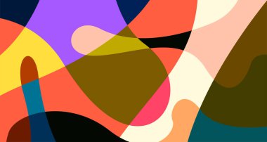 Yaz tatili parti tasarımı için renkli soyut sıvı ve sıvı düz arkaplan