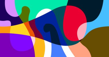 Yaz tatili parti tasarımı için renkli soyut sıvı ve sıvı düz arkaplan