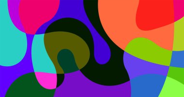 Yaz tatili müzik partisi tasarımı için renkli soyut psikedelik arkaplan