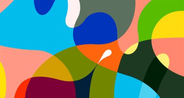 Yaz tatili müzik partisi tasarımı için renkli soyut psikedelik arkaplan