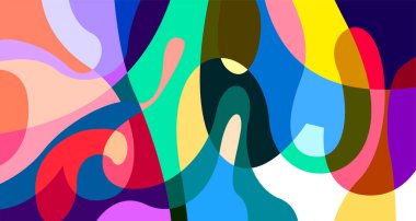 Renkli soyut sıvı geometrik arkaplan tasarımı