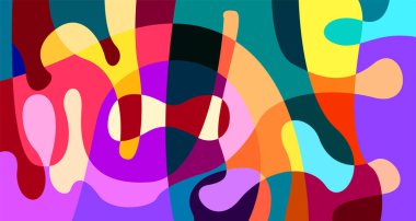 Renkli soyut sıvı geometrik arkaplan tasarımı