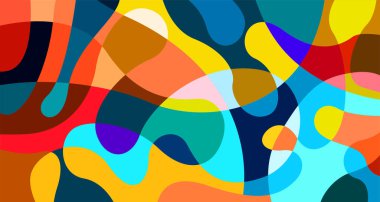 Renkli soyut sıvı geometrik arkaplan tasarımı