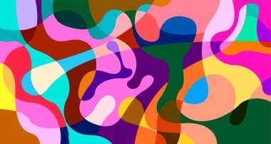 Renkli soyut sıvı geometrik arkaplan tasarımı