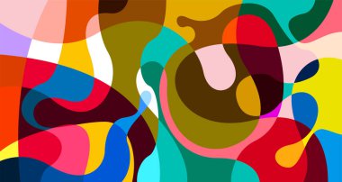 Renkli soyut sıvı geometrik arkaplan tasarımı