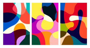 Vektör renkli soyut psikedelik sıvı ve akışkan arka plan tasarımı