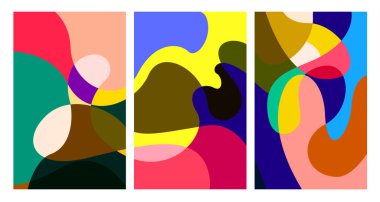 Vektör renkli soyut psikedelik sıvı ve akışkan arka plan tasarımı