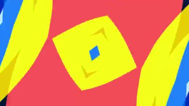 Müzik için renkli soyut arka plan, yaz müzik festivali için psikedelik kaleydoskop videosu