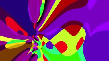 Akışkan sanat videosu, renkli dalgalarla soyut. Sıvı boya arka planda sıçramalar ve girdaplarla karışıyor.