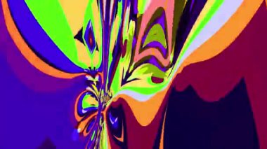 Akışkan sanat videosu, renkli dalgalarla soyut. Sıvı boya arka planda sıçramalar ve girdaplarla karışıyor.