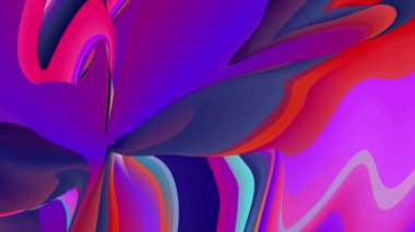 Yaz Müziği için Renkli Sıvı ve Psikedelik Hareketi Grafik Görüntü Canlandırma Arkaplanı