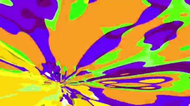 Yaz Müziği için Renkli Sıvı ve Psikedelik Hareketi Grafik Görüntü Canlandırma Arkaplanı