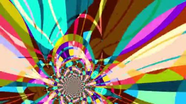 Yaz Müziği için Renkli Sıvı ve Psikedelik Hareketi Grafik Görüntü Canlandırma Arkaplanı