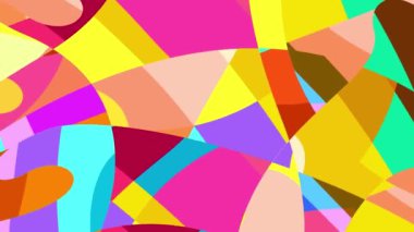 Akışkan sanat videosu, renkli dalgalarla soyut. Sıvı boya arka planla renkli sıçramaları karıştırır