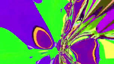 Akışkan sanat videosu, renkli dalgalarla soyut. Sıvı boya arka planla renkli sıçramaları karıştırır