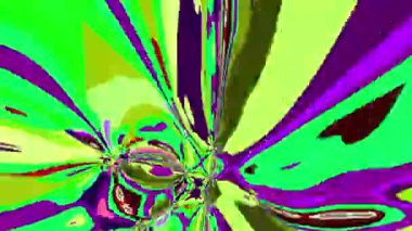 Akışkan sanat videosu, renkli dalgalarla soyut. Sıvı boya arka planla renkli sıçramaları karıştırır