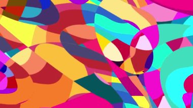 Akışkan sanat videosu, renkli dalgalarla soyut. Sıvı boya arka planla renkli sıçramaları karıştırır