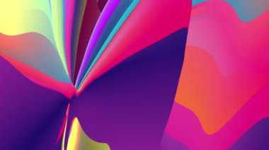 Yaz Müziği için Renkli Sıvı ve Psikedelik Hareketi Grafik Görüntü Canlandırma Arkaplanı