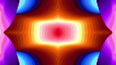 Müzik için renkli soyut arka plan, yaz müzik festivali için psikedelik kaleydoskop videosu