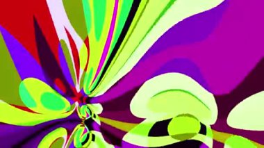 Akışkan sanat videosu, renkli dalgalarla soyut. Sıvı boya arka planda sıçramalar ve girdaplarla karışıyor.