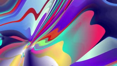 Yaz Müziği için Renkli Sıvı ve Psikedelik Hareketi Grafik Görüntü Canlandırma Arkaplanı