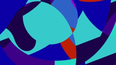 Akışkan sanat videosu, renkli dalgalarla soyut. Sıvı boya arka planla renkli sıçramaları karıştırır