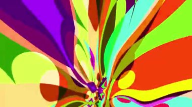 Akışkan sanat videosu, renkli dalgalarla soyut. Sıvı boya arka planda sıçramalar ve girdaplarla karışıyor.