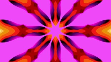 Müzik için renkli soyut arka plan, yaz müzik festivali için psikedelik kaleydoskop videosu