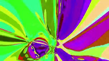 Akışkan sanat videosu, renkli dalgalarla soyut. Sıvı boya arka planla renkli sıçramaları karıştırır