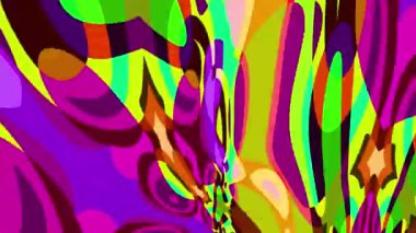 Akışkan sanat videosu, renkli dalgalarla soyut. Sıvı boya arka planda sıçramalar ve girdaplarla karışıyor.