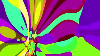 Akışkan sanat videosu, renkli dalgalarla soyut. Sıvı boya arka planda sıçramalar ve girdaplarla karışıyor.
