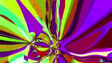 Akışkan sanat videosu, renkli dalgalarla soyut. Sıvı boya arka planla renkli sıçramaları karıştırır