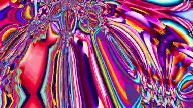 Yaz Müziği için Renkli Sıvı ve Psikedelik Hareketi Grafik Görüntü Canlandırma Arkaplanı