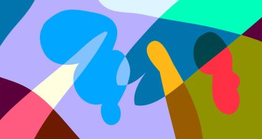 Yaz tasarımı için soyut renkli psikedelik pop sanat arka planı