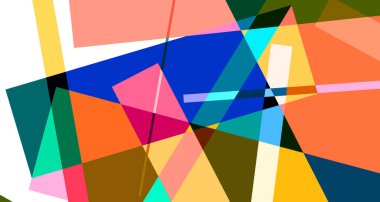 Yaz tasarımı için soyut renkli geometrik psikedelik arkaplan