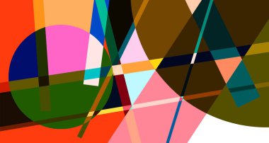 Yaz tasarımı için soyut renkli geometrik psikedelik arkaplan