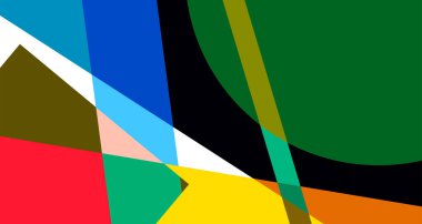 Soyut renkli geometrik psikedelik pop sanat arka plan tasarımı