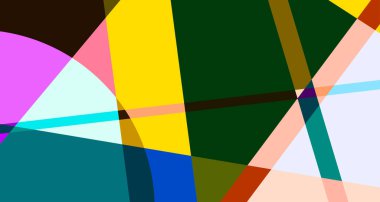 Soyut renkli geometrik psikedelik pop sanat arka plan tasarımı