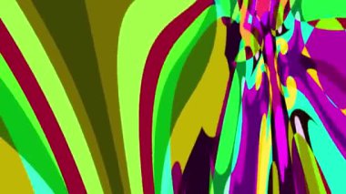 Renkli Sıvı ve Psikedelik Hareket Grafik Canlandırma Arkaplanı