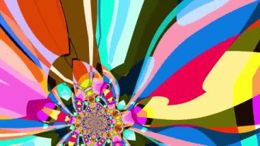 Renkli Sıvı ve Psikedelik Hareket Grafik Canlandırma Arkaplanı