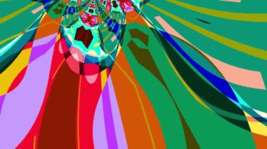 Renkli Sıvı ve Psikedelik Hareket Grafik Canlandırma Arkaplanı