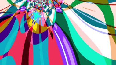 Renkli Sıvı ve Psikedelik Hareket Grafik Canlandırma Arkaplanı