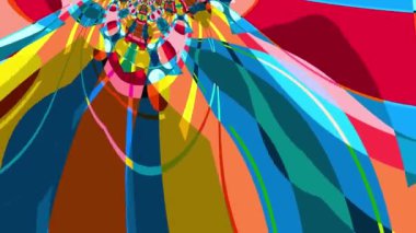 Renkli Sıvı ve Psikedelik Hareket Grafik Canlandırma Arkaplanı