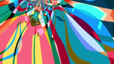 Renkli Sıvı ve Psikedelik Hareket Grafik Canlandırma Arkaplanı