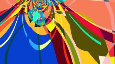 Renkli Sıvı ve Psikedelik Hareket Grafik Canlandırma Arkaplanı