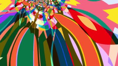 Renkli Sıvı ve Psikedelik Hareket Grafik Canlandırma Arkaplanı